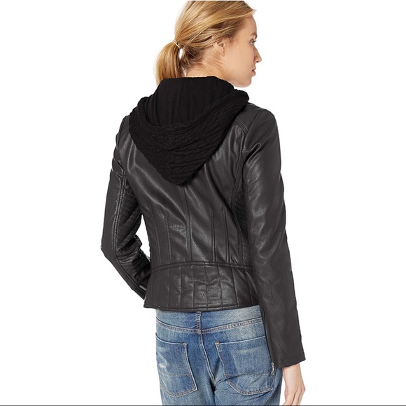 Guess Faux Leather Jacket retail $180 - Picture 12 of 16